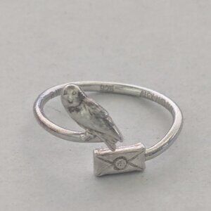 ALEX & ANI  Harry Potter Hedwig 925 Silver Adjustable Ring